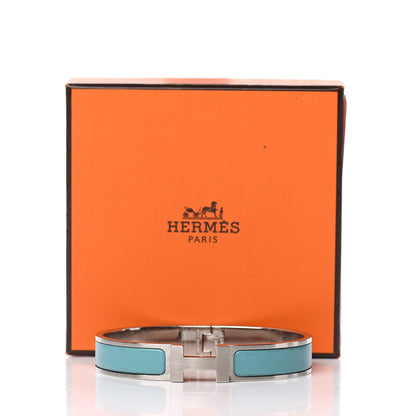 Hermes Matte Enamel Narrow Clic Clac HH Bracelet GM Lagon 5 of 5