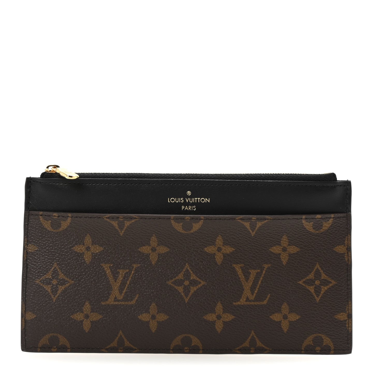 Monogram Slim Purse Black