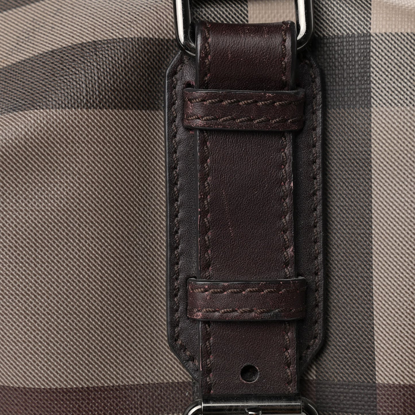Smoked Check Medium Alchester Bowling Bag Plum