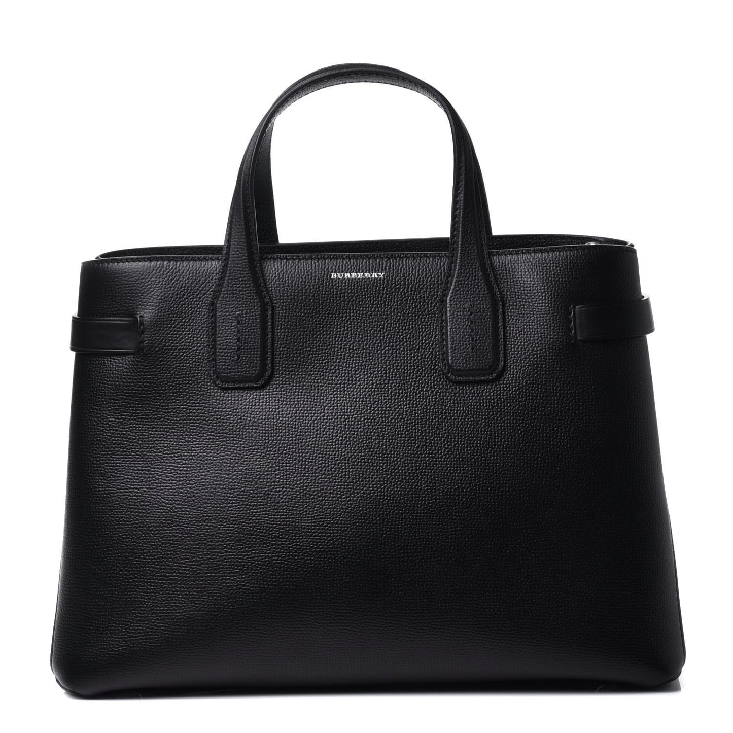 Derby Calfskin House Check Medium Banner Tote Black
