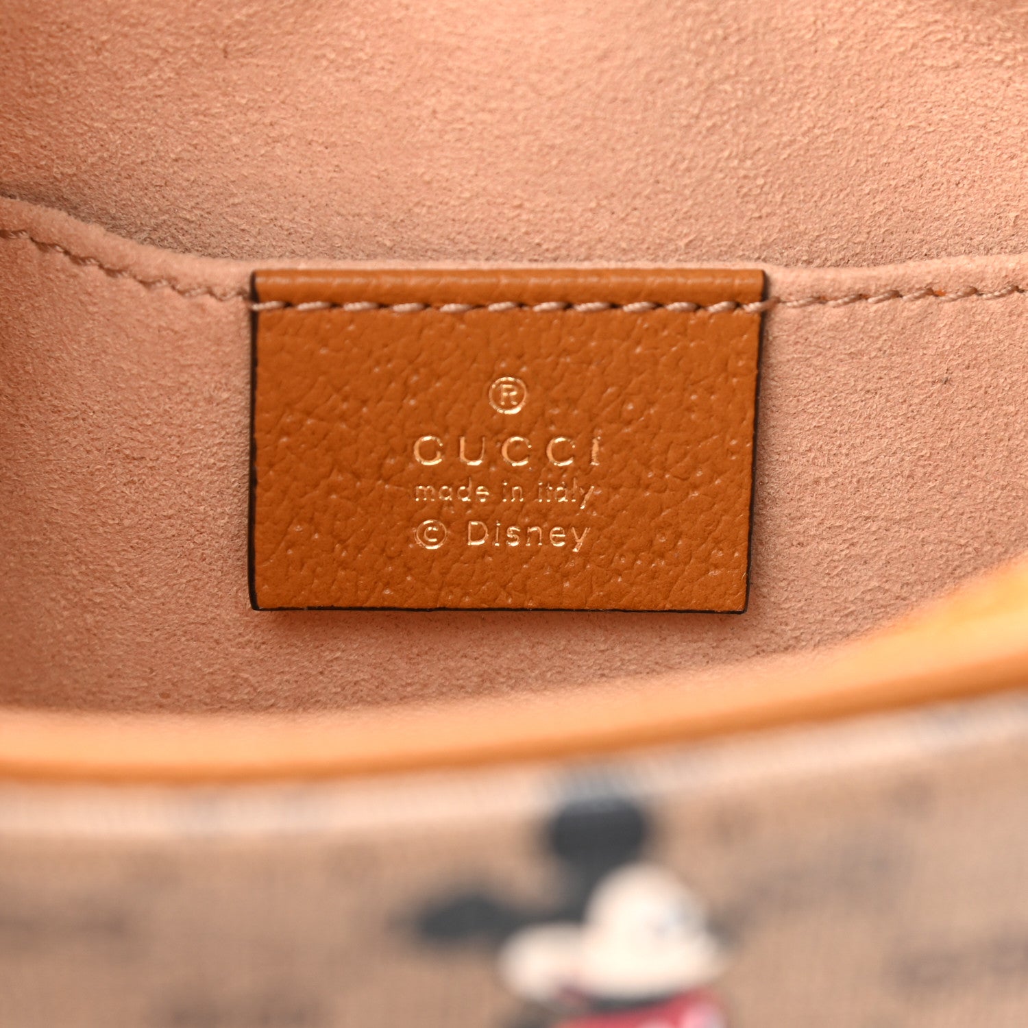 Gucci X DISNEY Mini Vintage GG Supreme Monogram Mickey Mouse Shoulder Bag Beige Vintage Sun Oil 6 of 11