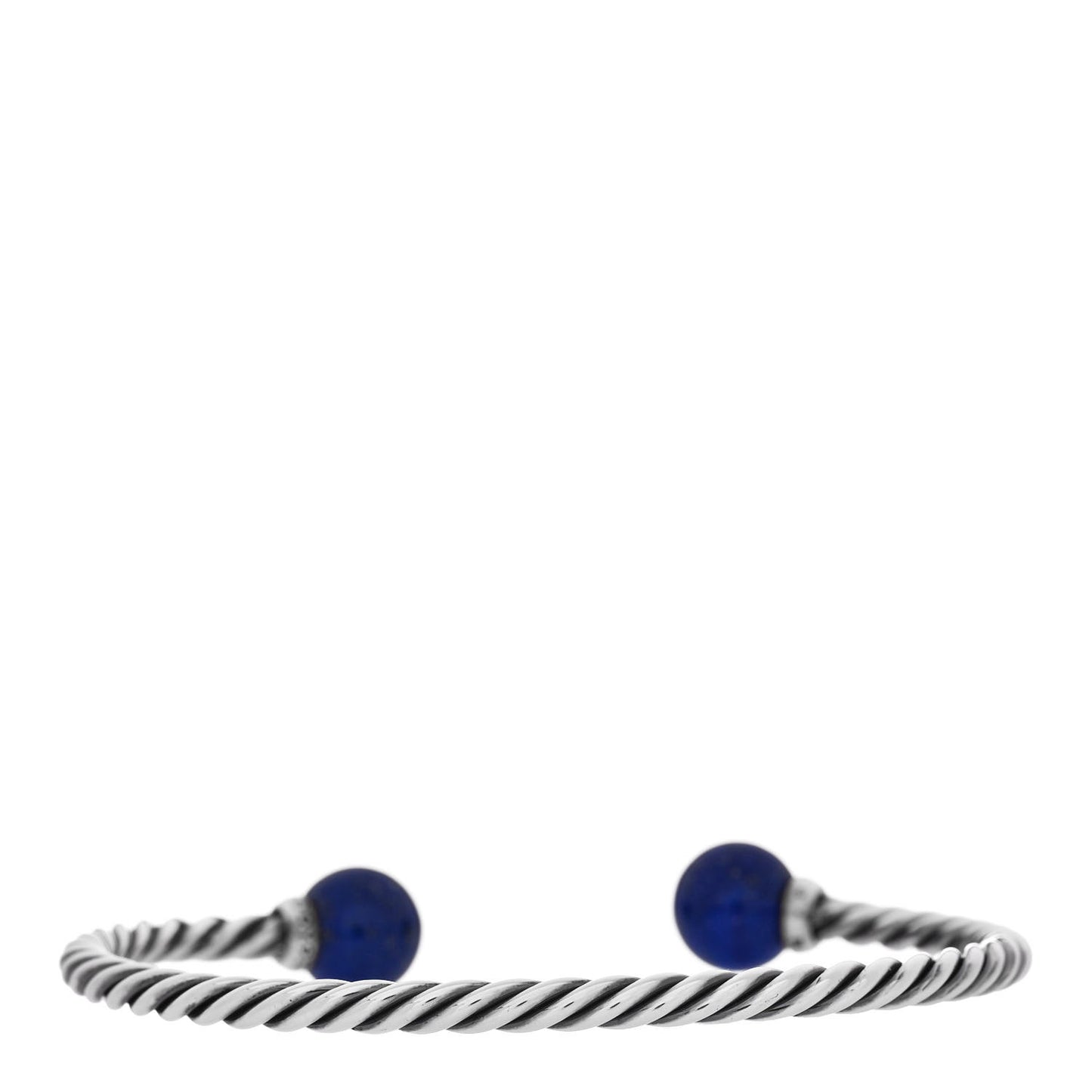 Sterling Silver Diamond Lapis Lazuli 9mm Solari Bracelet
