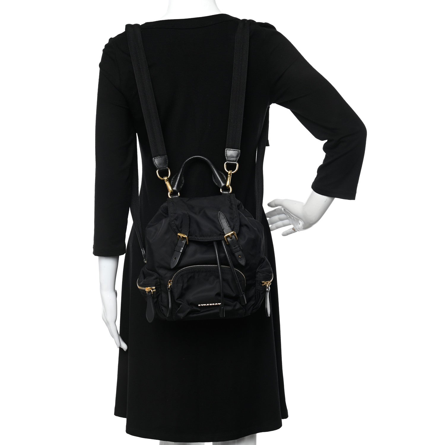 Burberry Nylon Small Crossbody Rucksack Backpack Black 2 of 9