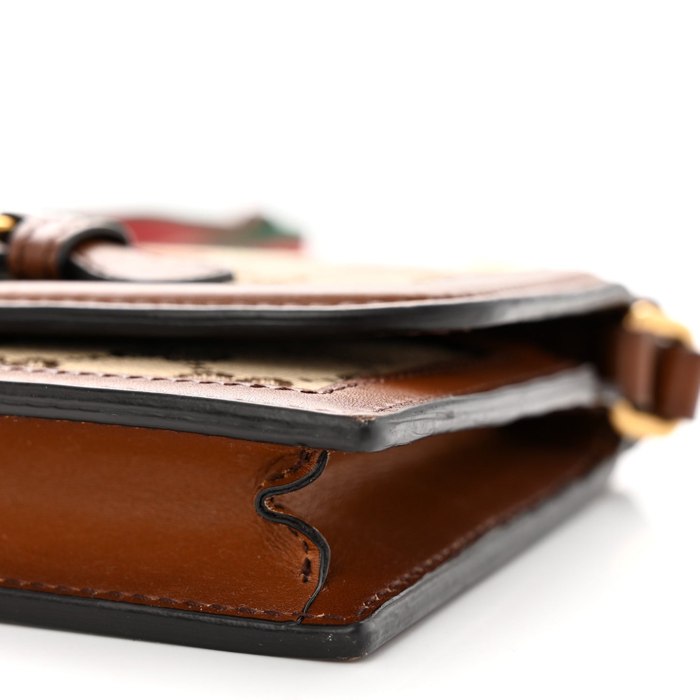 Monogram Lady Web Convertible Wallet Beige Cuir