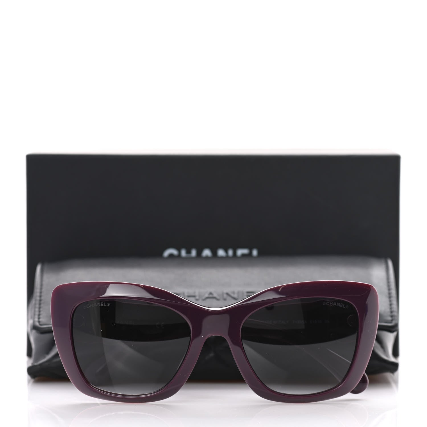 Chanel Acetate Square Sunglasses 71395 Purple 8 of 8