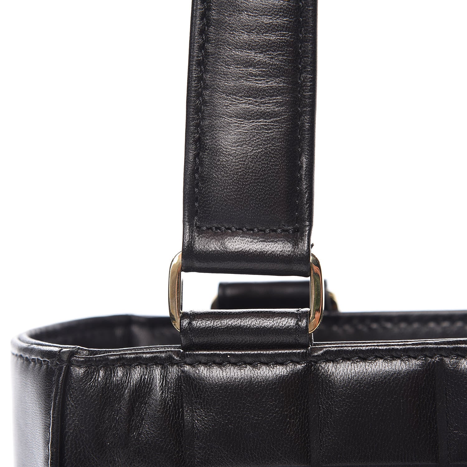 Chanel Lambskin Quilted Chocolate Bar Tote Black 10 of 17