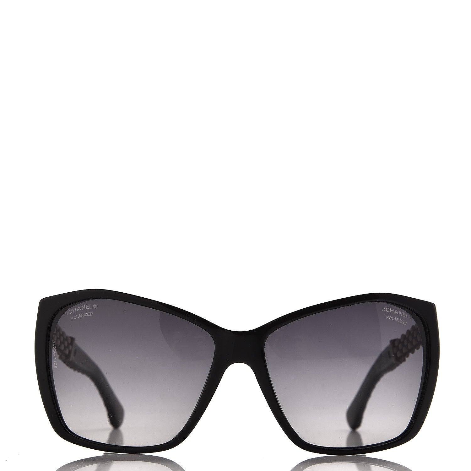 Chanel Lambskin Quilted Reissue Polarized Sunglasses 5327-Q Black 2 of 10