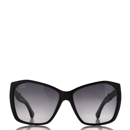 Chanel Lambskin Quilted Reissue Polarized Sunglasses 5327-Q Black 2 of 10