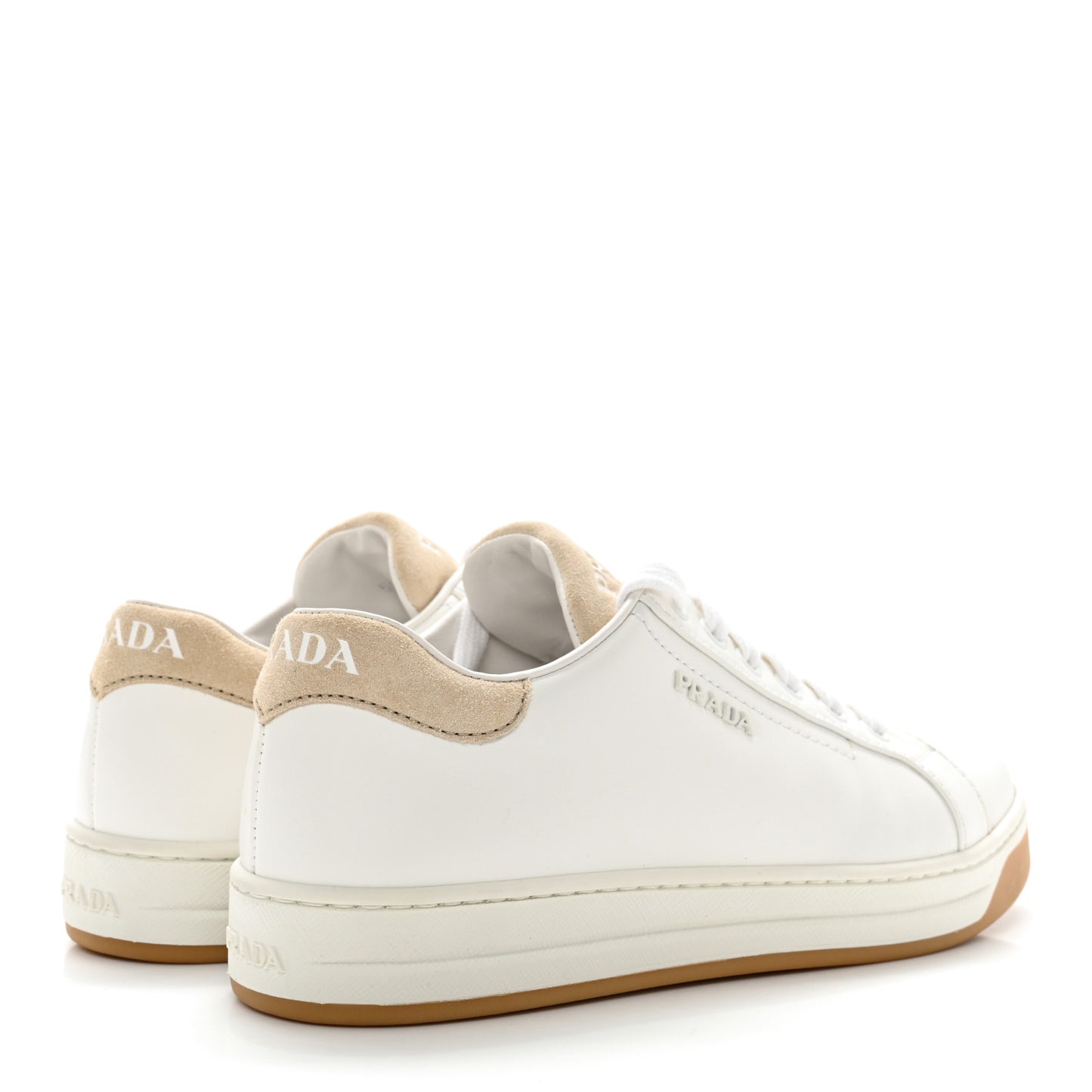 Vitello Soft Suede Low Top Sneakers 36.5 White Sabbia