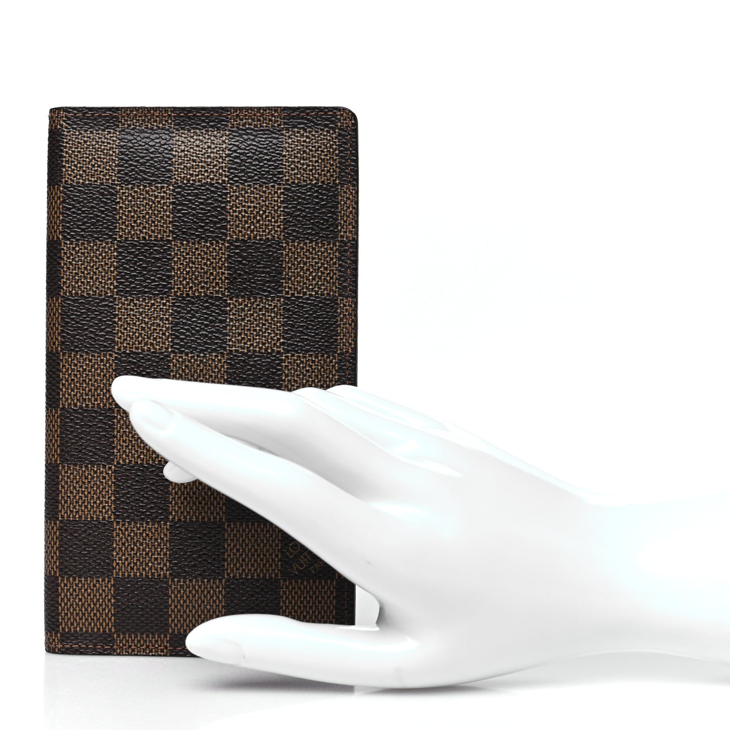 Damier Ebene Checkbook Cover Wallet