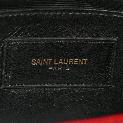 Saint Laurent Calfskin Monogram Cassandre Clutch Rouge Orient 6 of 20