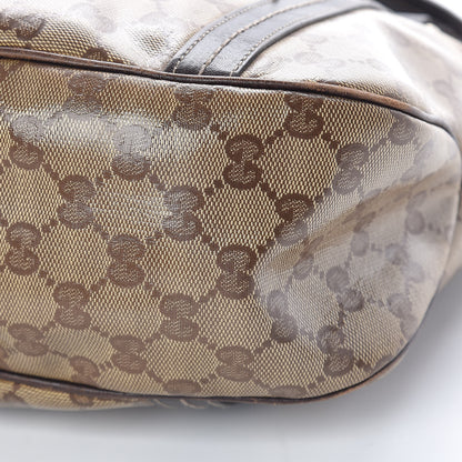 Gucci Crystal Monogram Duchessa Flap Shoulder Bag Dark Brown 10 of 19