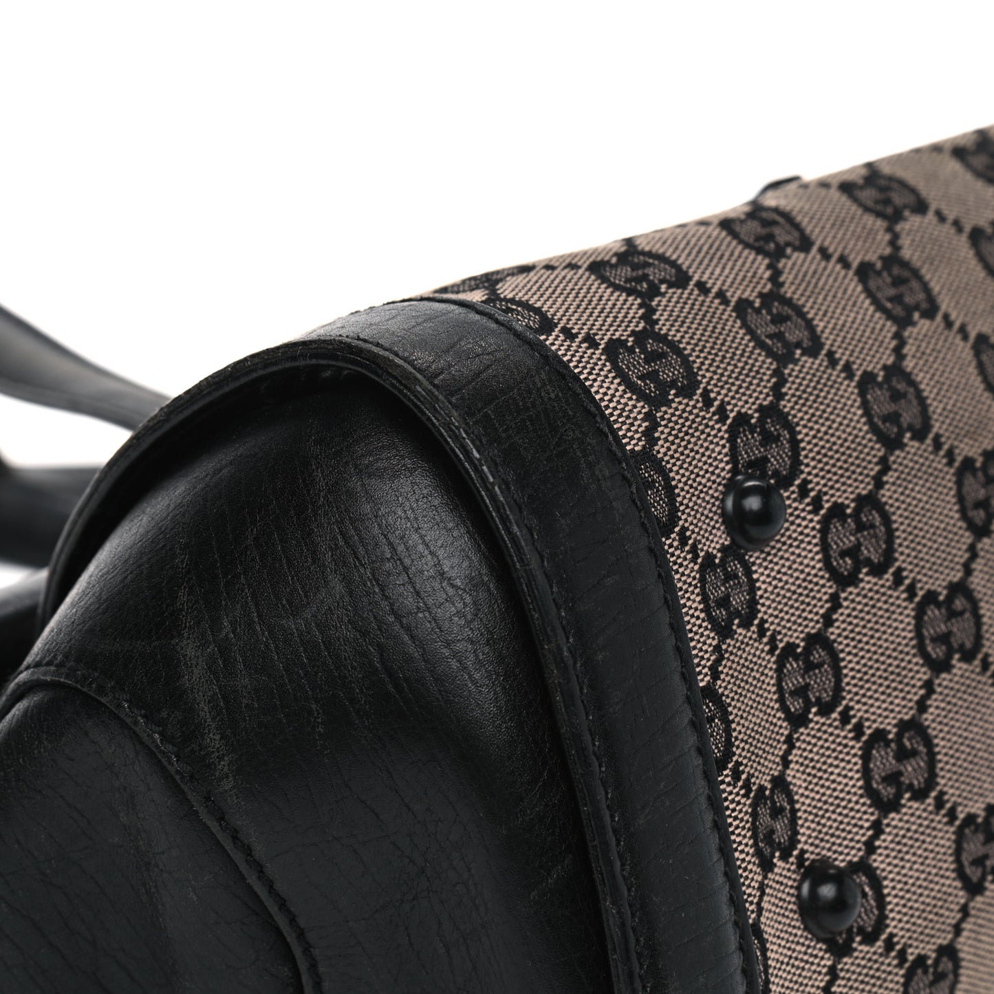 Monogram Bamboo Bullet Handbag Black