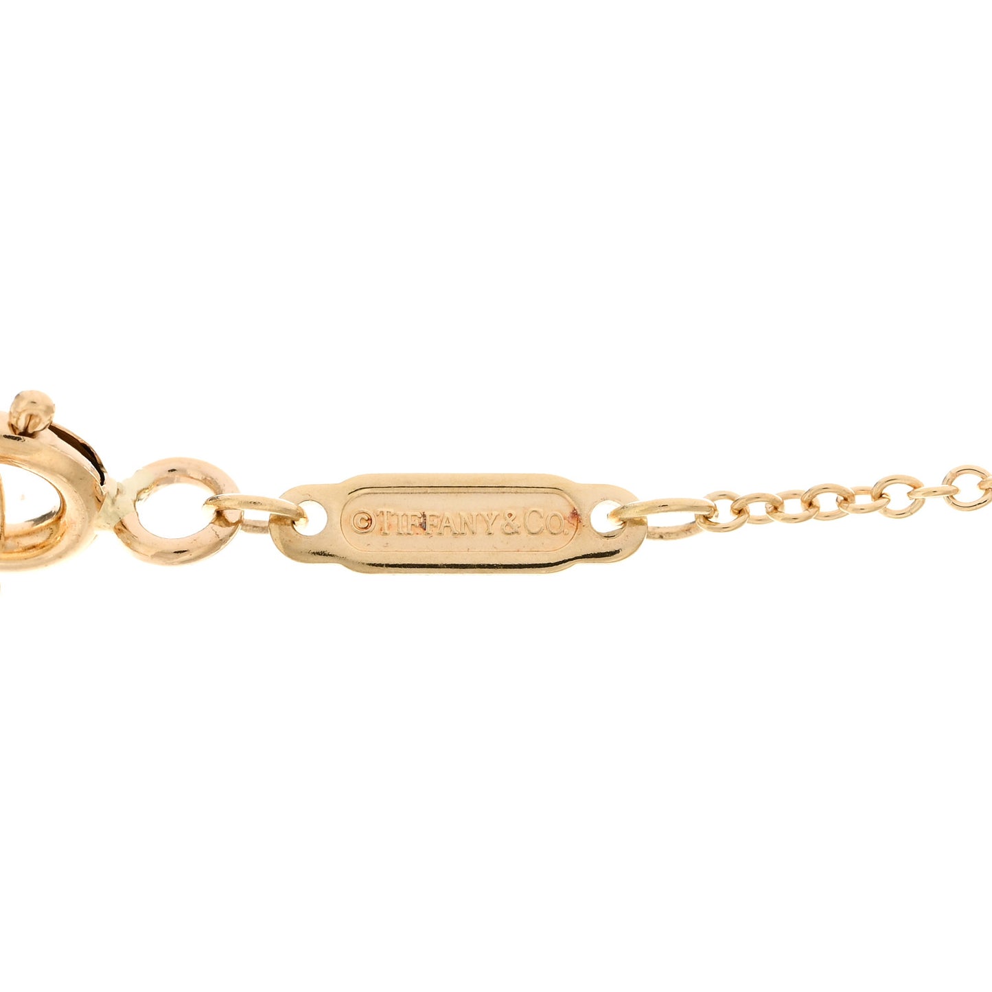 18K Yellow Gold Small T Smile Pendant Necklace