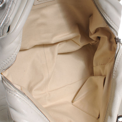 Chanel Calfskin Large Diamond Stitch Tote White 7 of 10