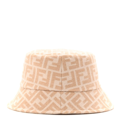Fendi Wool Silk FF Bucket Hat S Beige 5 of 8