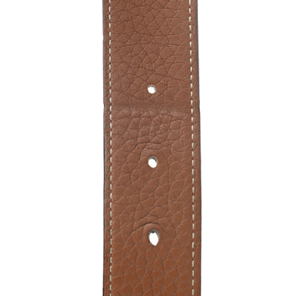 Hermes Box Togo 32mm Belt Strap 95 Black Gold 4 of 6