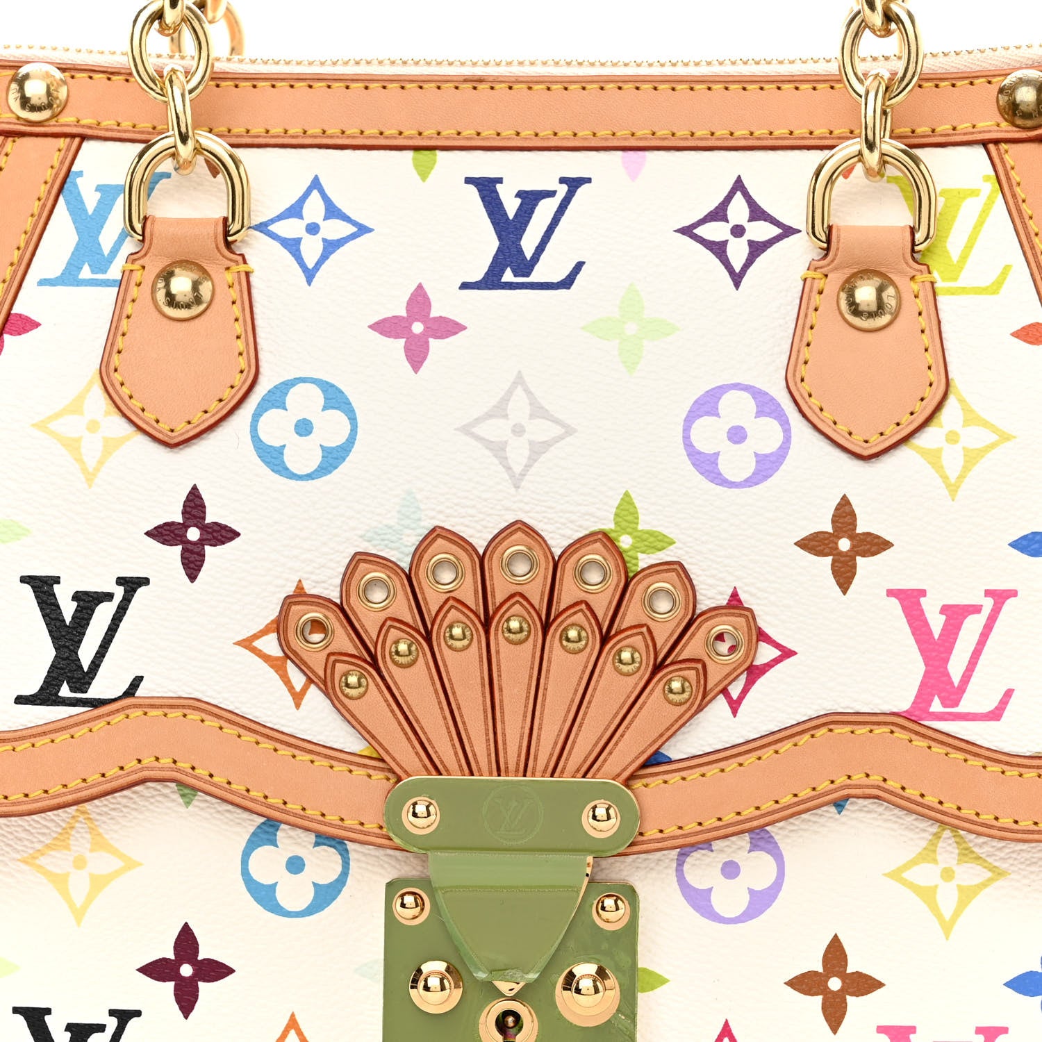 Louis Vuitton Monogram Multicolor Gracie MM White 8 of 11
