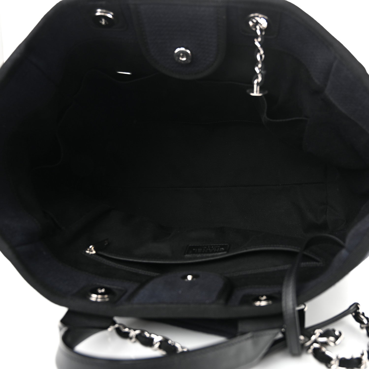 Chanel Mixed Fibers Medium Deauville Tote Black 6 of 13