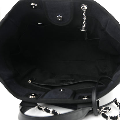 Chanel Mixed Fibers Medium Deauville Tote Black 6 of 13