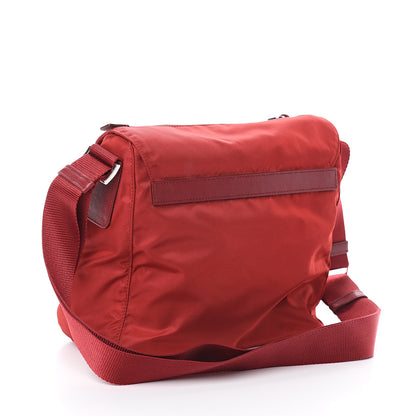 Prada Tessuto Nylon Saffiano Vela Messenger Fuoco 2 of 8
