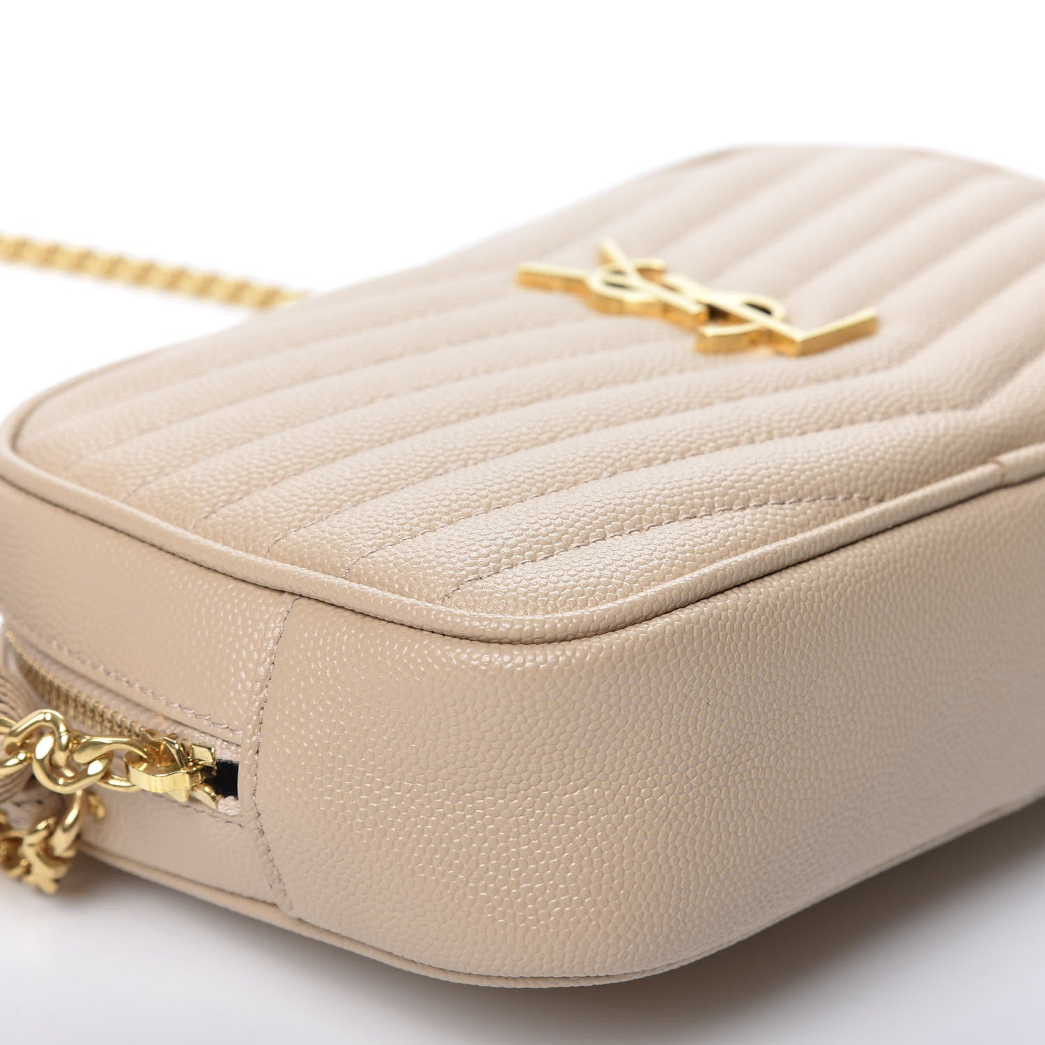 Saint Laurent Grain De Poudre Matelasse Monogram Mini Lou Camera Bag New Powder 5 of 9