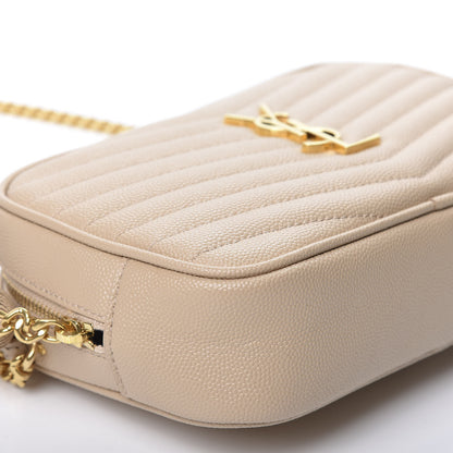 Saint Laurent Grain De Poudre Matelasse Monogram Mini Lou Camera Bag New Powder 5 of 9