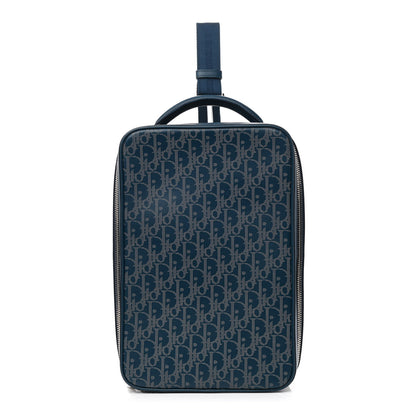 Christian Dior Calfskin Perforated Oblique Galaxy Marsupio World Tour Pelle Sling Navy Blue 1 of 7