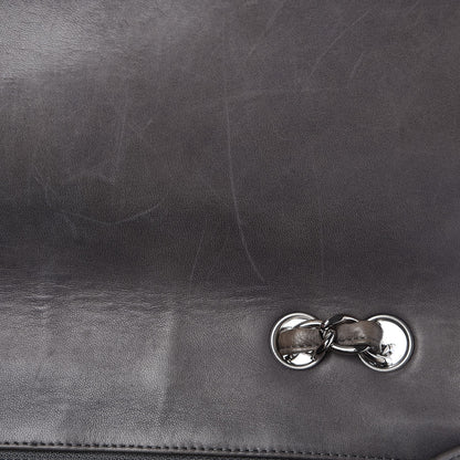 Chanel Lambskin Quilted Jumbo Single Flap Dark Grey 11 of 16