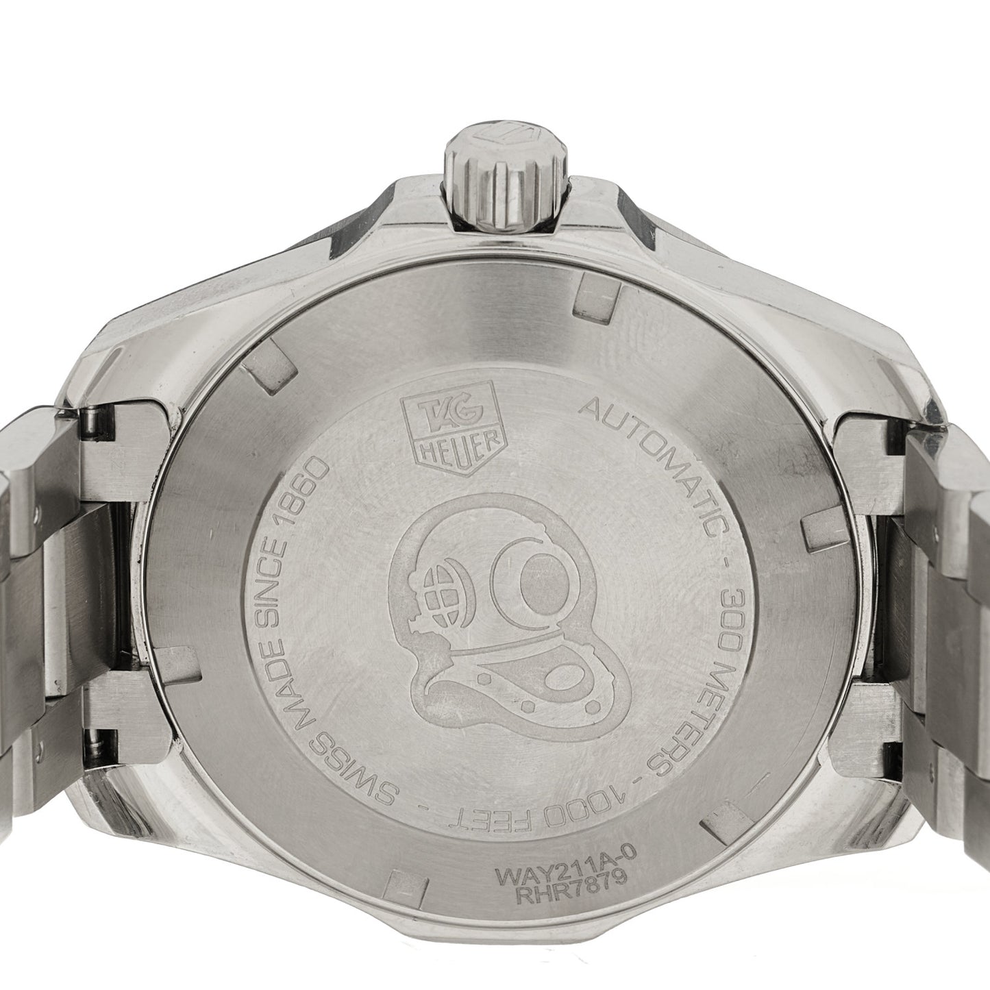 Stainless Steel 41mm Aquaracer 300M Automatic Watch Black WAY211A-0