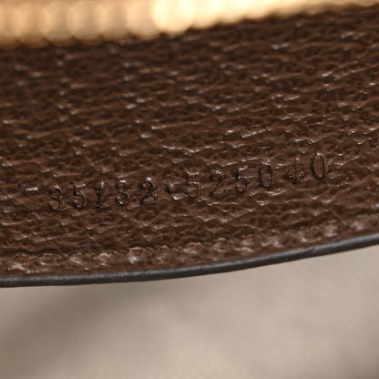 Gucci GG Supreme Monogram Textured Dollar Calfskin Web Small Ophidia GG Handbag Beige Ebony New Acero 7 of 11