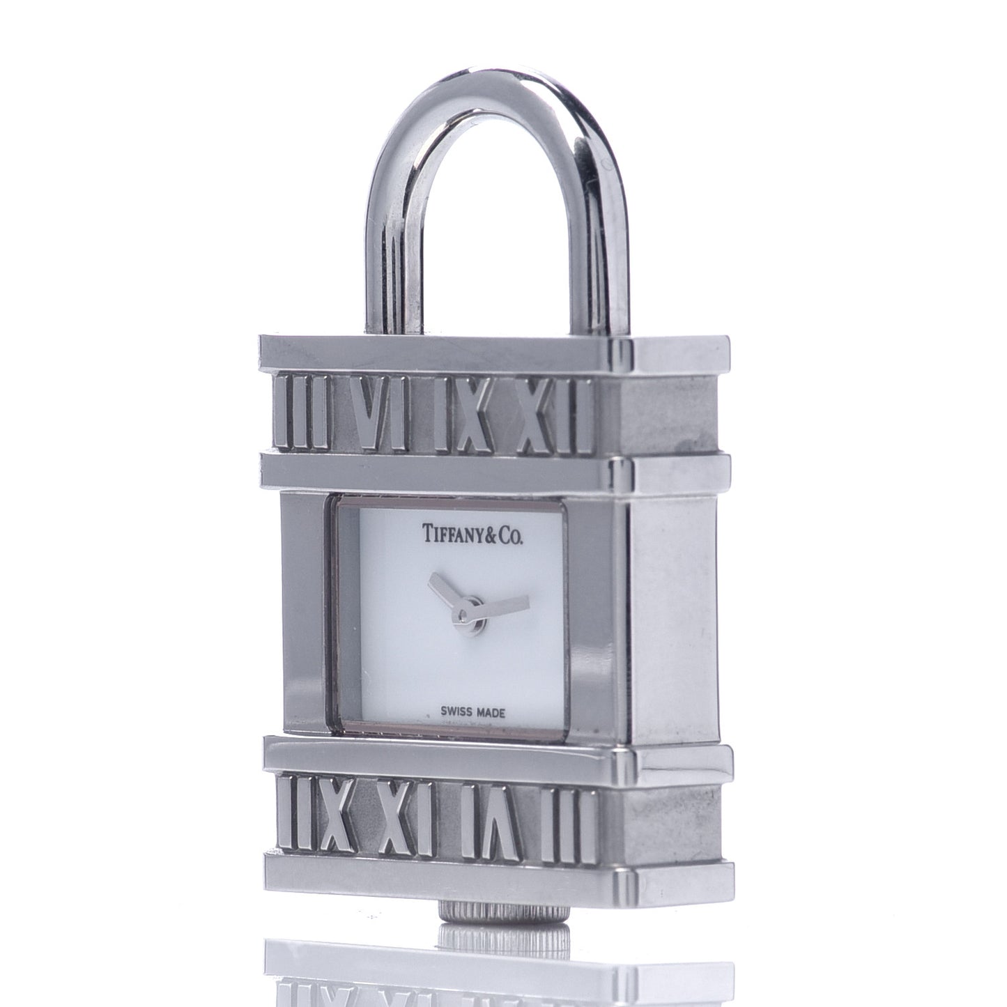 Stainless Steel 21mm Atlas Lock Charm Quartz Watch