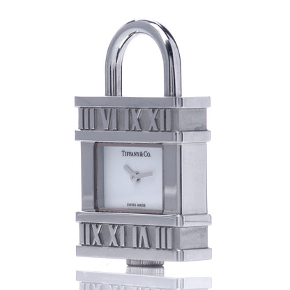 Tiffany Stainless Steel 21mm Atlas Lock Charm Quartz Watch 3 of 6