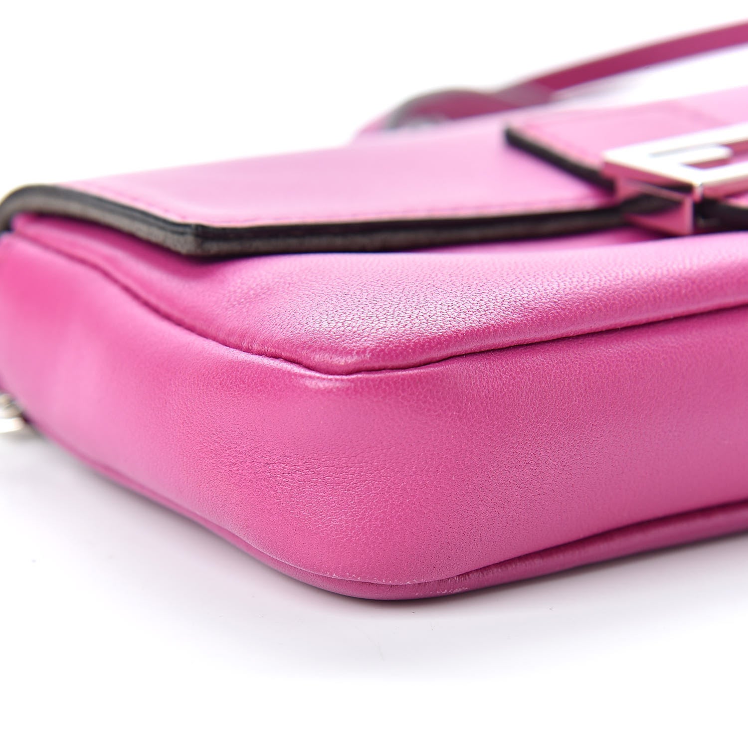 Fendi Shiny Nappa Micro Baguette Magenta 9 of 10