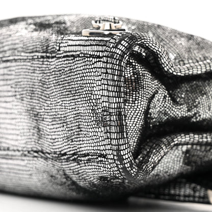 Balenciaga Metallic Calfskin Lizard Embossed Silver Metallic Edge Hardware Nano City Silver 12 of 12
