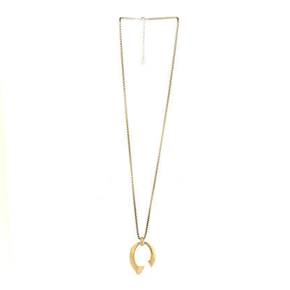 Louis Vuitton Metal Nanogram Sweet Dreams Horseshoe Necklace Gold 3 of 5