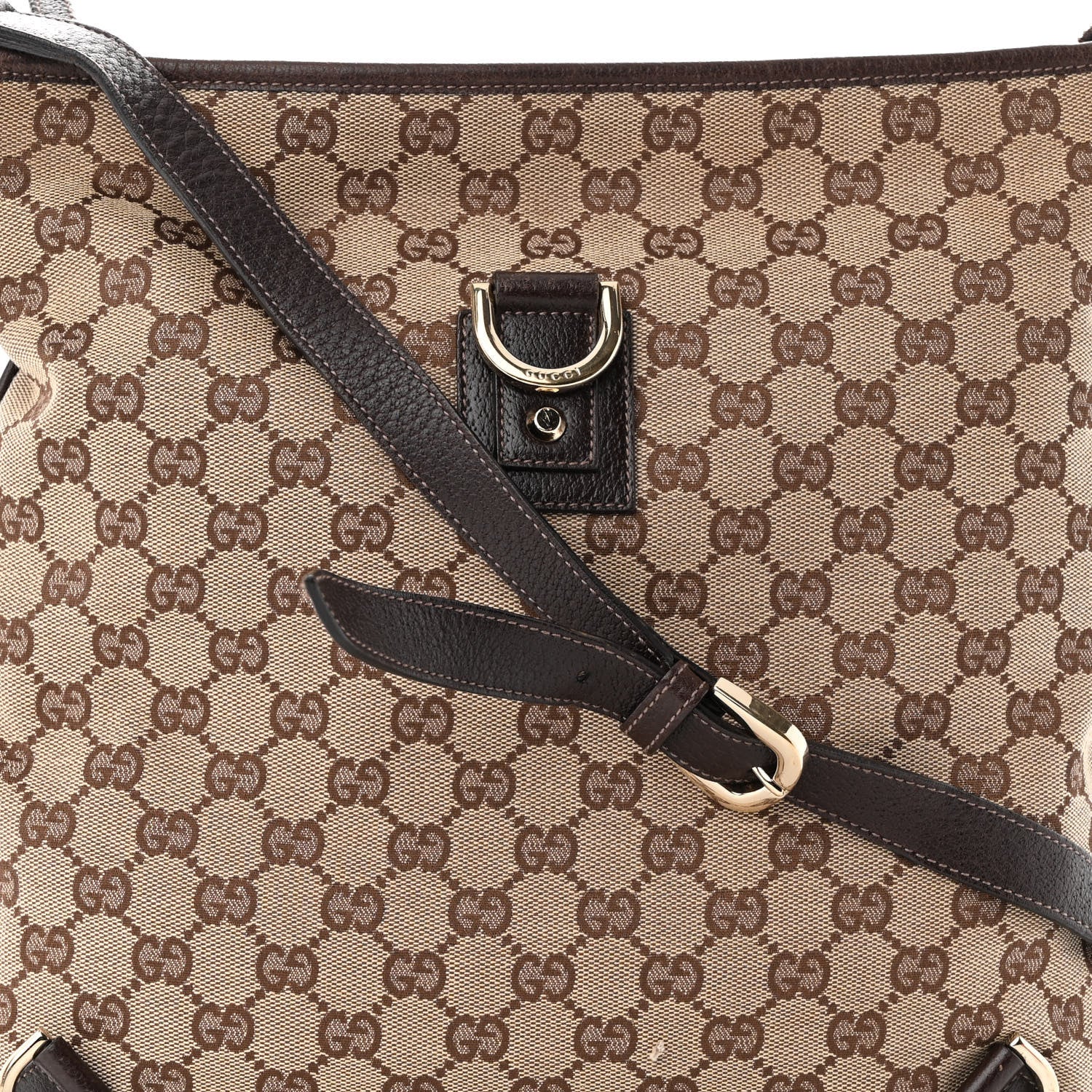 Gucci Monogram Abbey Messenger Bag Dark Brown 8 of 10