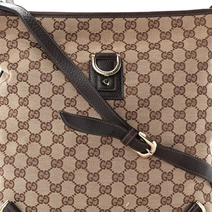 Gucci Monogram Abbey Messenger Bag Dark Brown 8 of 10