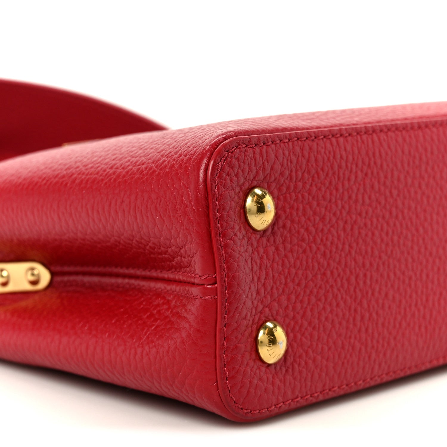 Louis Vuitton Taurillon Mini Capucines Scarlet 7 of 8