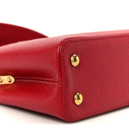 Louis Vuitton Taurillon Mini Capucines Scarlet 7 of 8