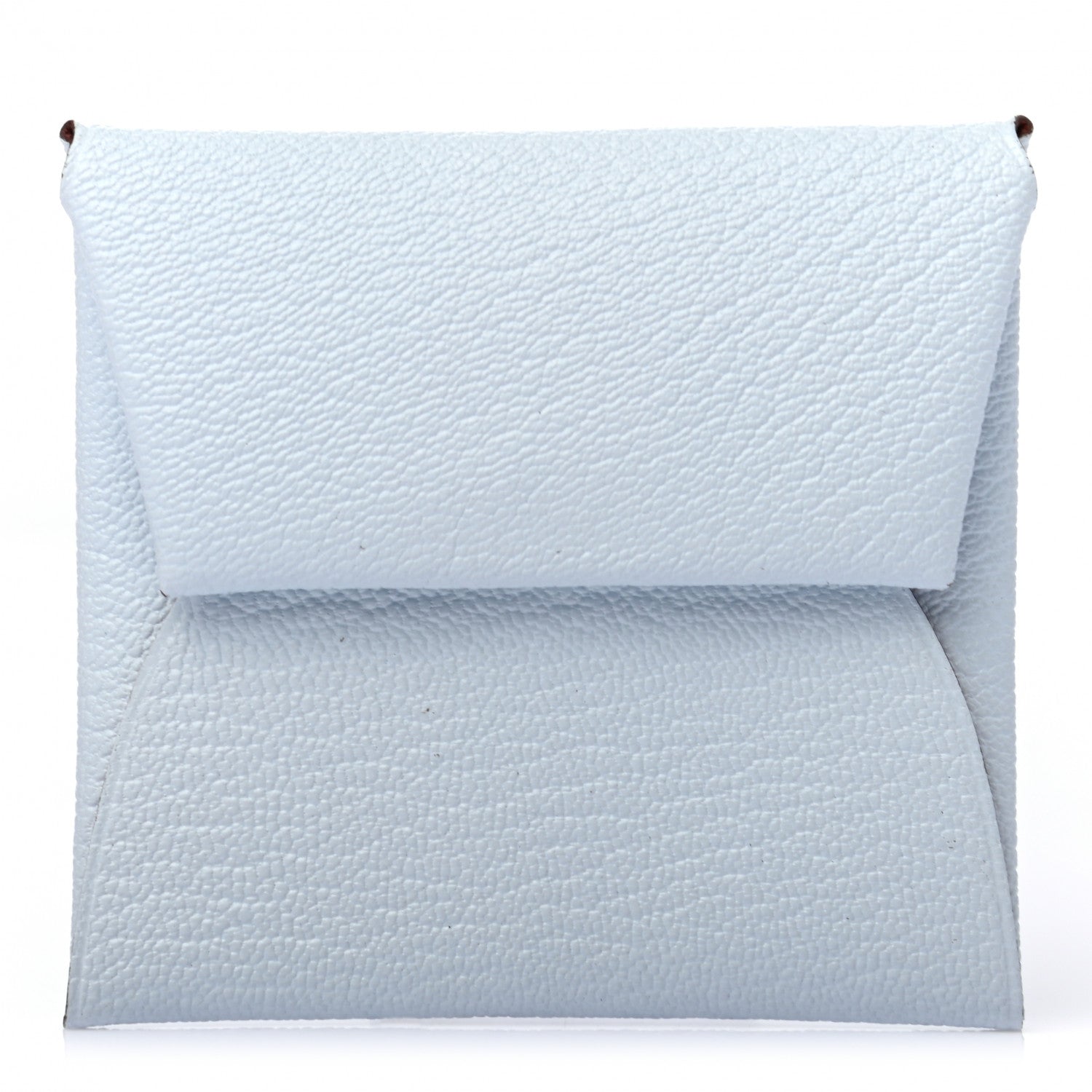 Hermes Chevre Mysore Bastia Verso Coin Purse Bleu Brume Brique 1 of 7