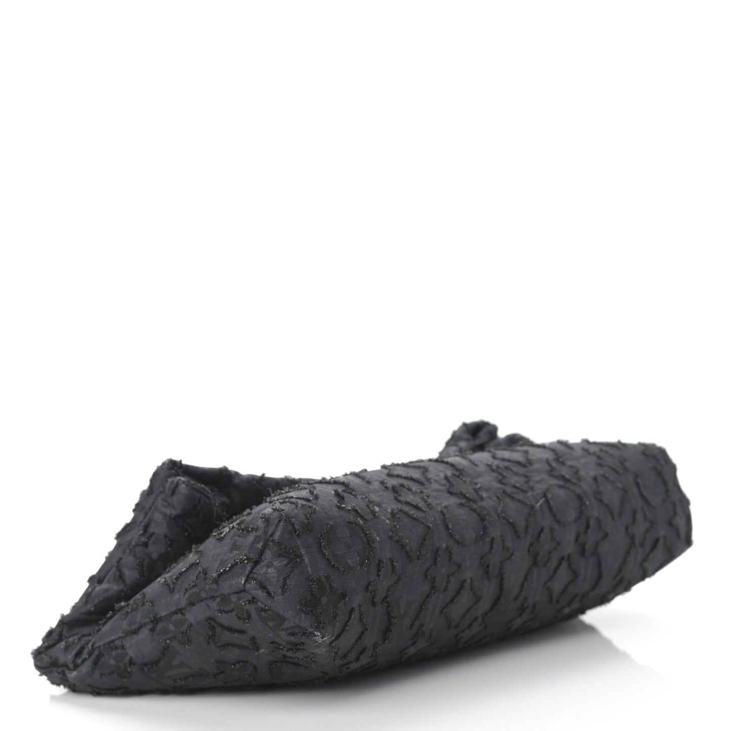 Lurex Quilted Monogram Altair Clutch Black