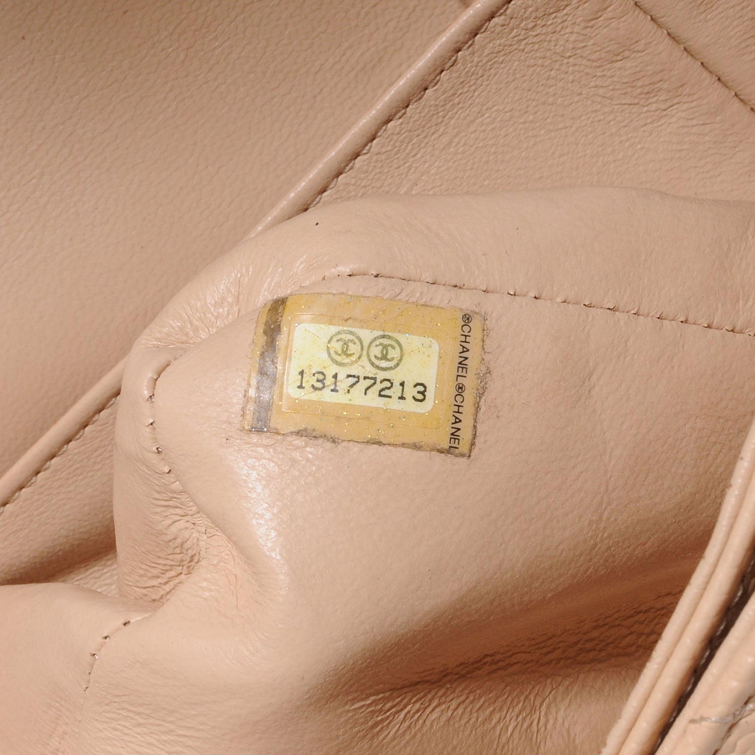 Chanel Caviar Quilted Medium Double Flap Beige Clair 8 of 8