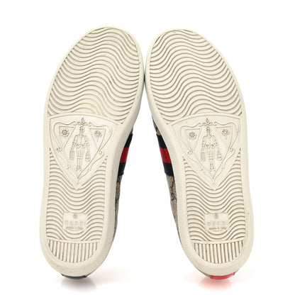 Gucci GG Supreme Monogram Womens Ace Low-Top Sneaker 36.5 Beige 6 of 10