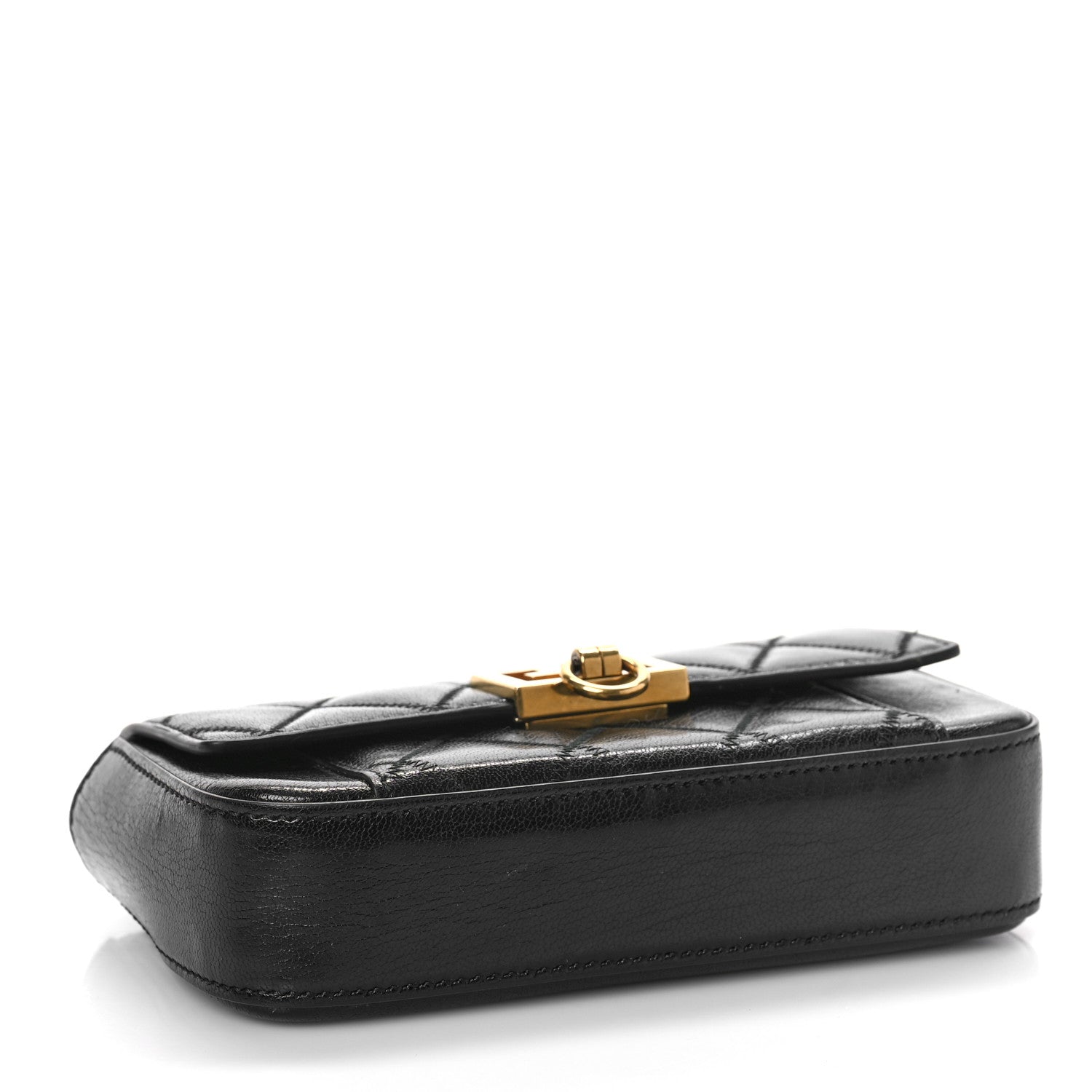 Givenchy Goatskin Quilted GV3 Mini Pocket Convertible Bag Black 4 of 8