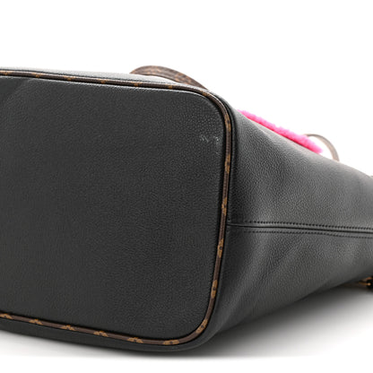 Louis Vuitton Calfskin Monogram Teddy Neverfull MM Black 21 of 21