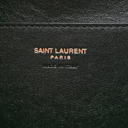 Saint Laurent Lambskin Large Cassandre Envelope Pouch Light Musk 6 of 7