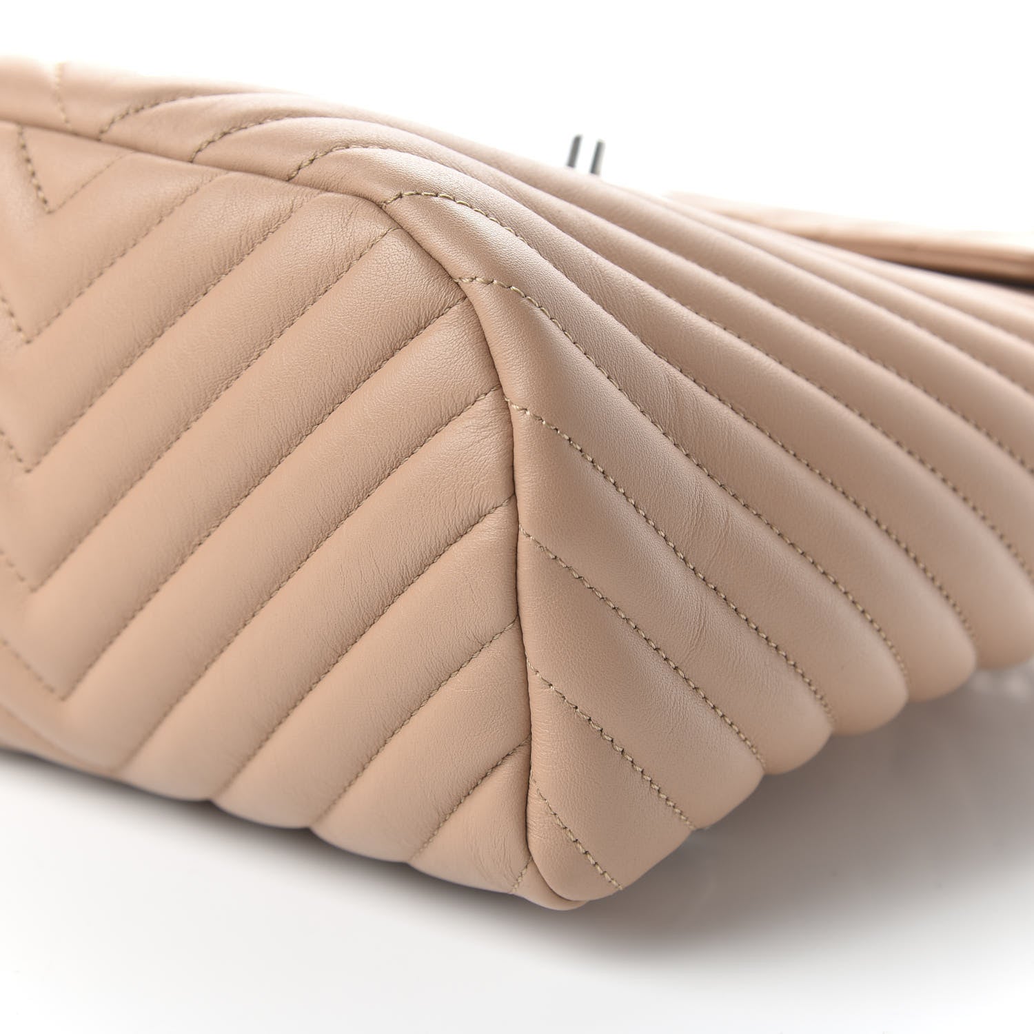 Chanel Calfskin Chevron Quilted Small Urban Spirit Backpack Beige 6 of 10