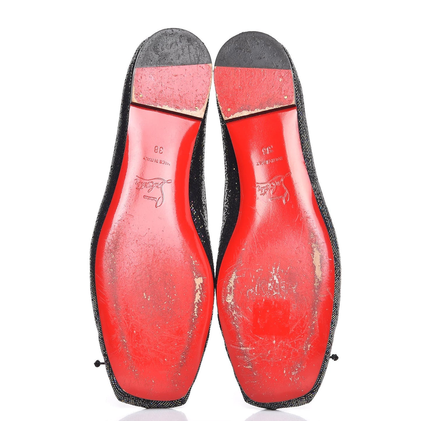 Glitter Spotlight Rosella Flats 38 Blue Khol Black