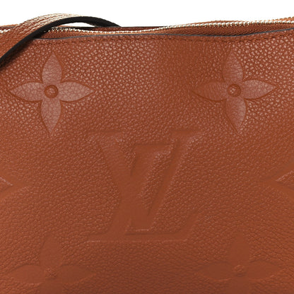 Louis Vuitton Empreinte Monogram Giant Double Zip Pochette Caramel 8 of 10